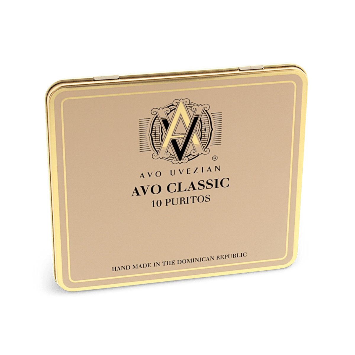 Close-up of AVO Small Cigars, premium cigars with dark wrapper and elegant band, showcasing their high-quality craftsmanship.
