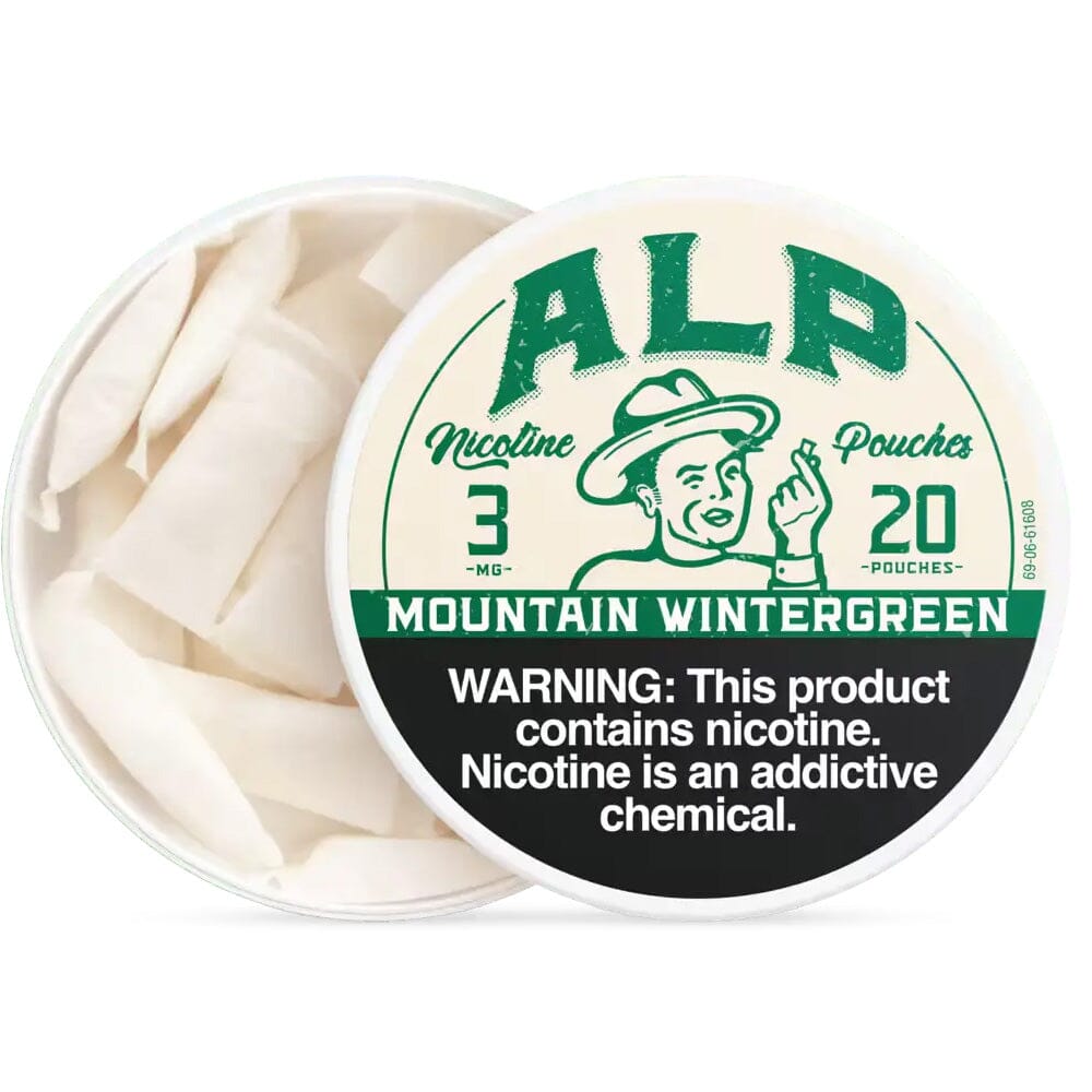 ALP Mountain Wintergreen Nicotine Pouches Smokeless ALP