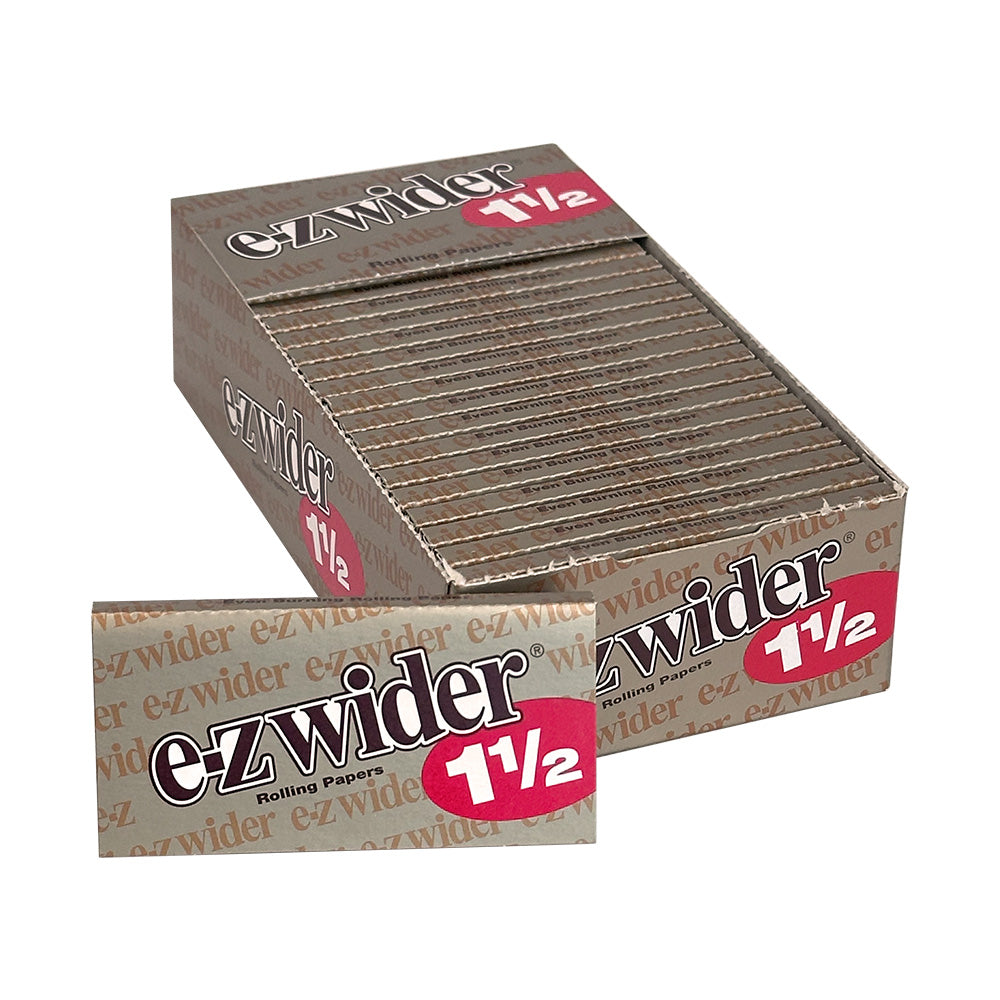 E-Z Wider Light cigarette rolling paper for RYO supplies, thin and easy to roll, with the E-Z Wider brand logo visible.