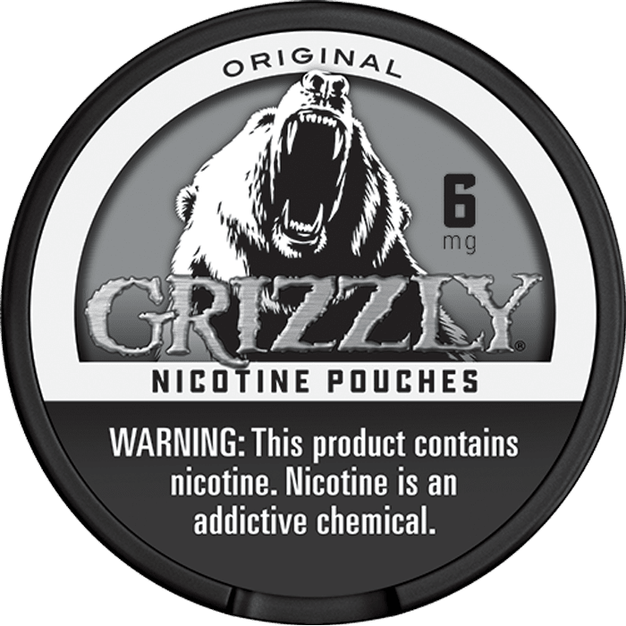 Grizzly Nicotine Pouches Original Smokeless Grizzly