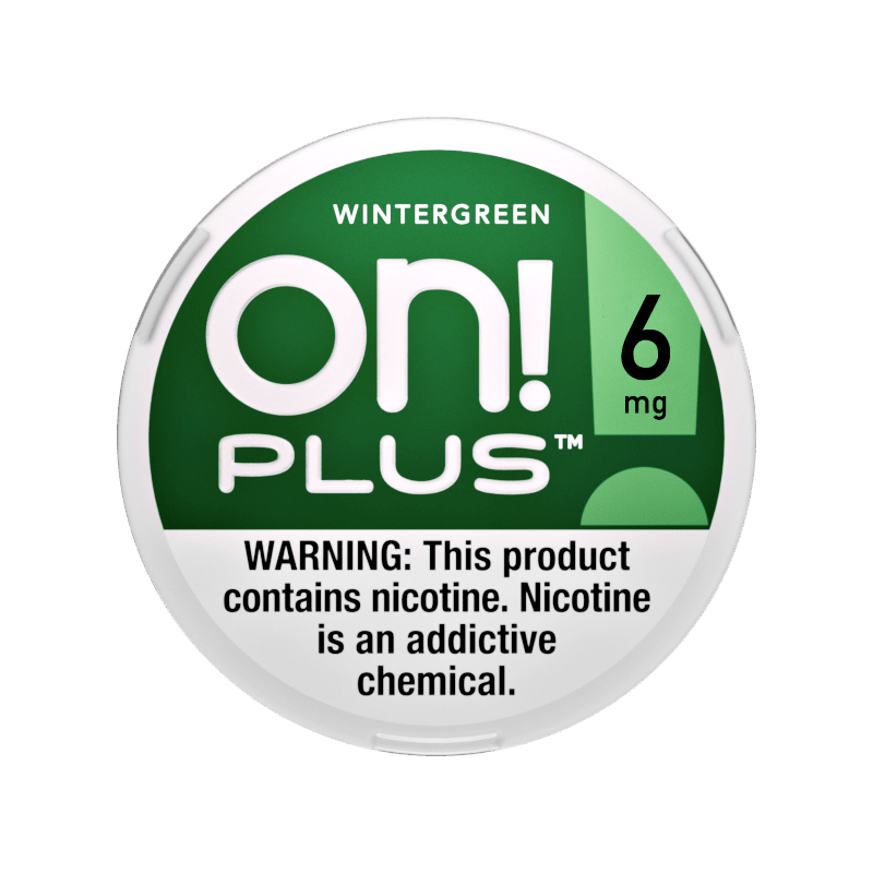 ON! Plus Nicotine Pouches Wintergreen Smokeless ON!