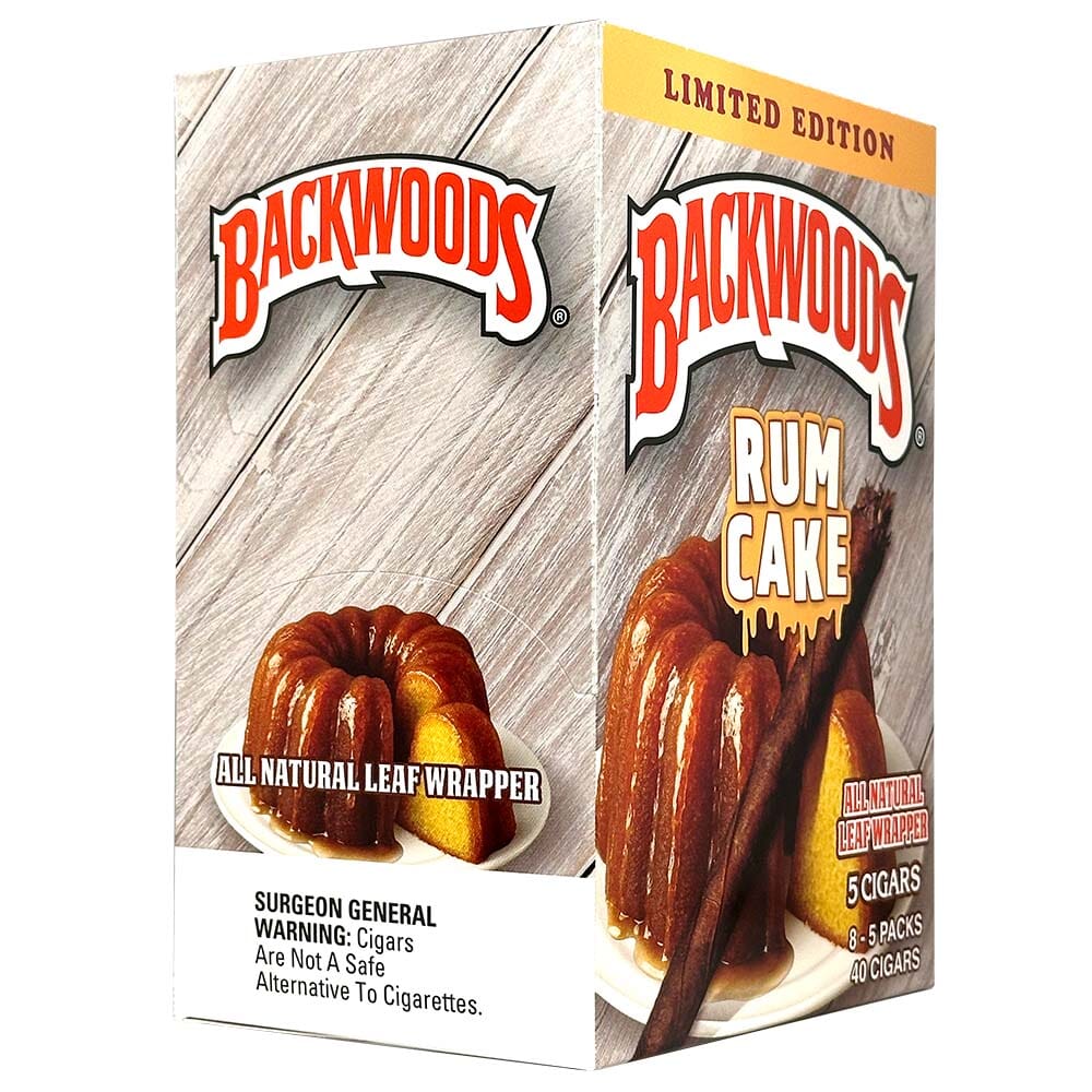 Backwoods Rum Cake Cigars Machine Made Backwoods