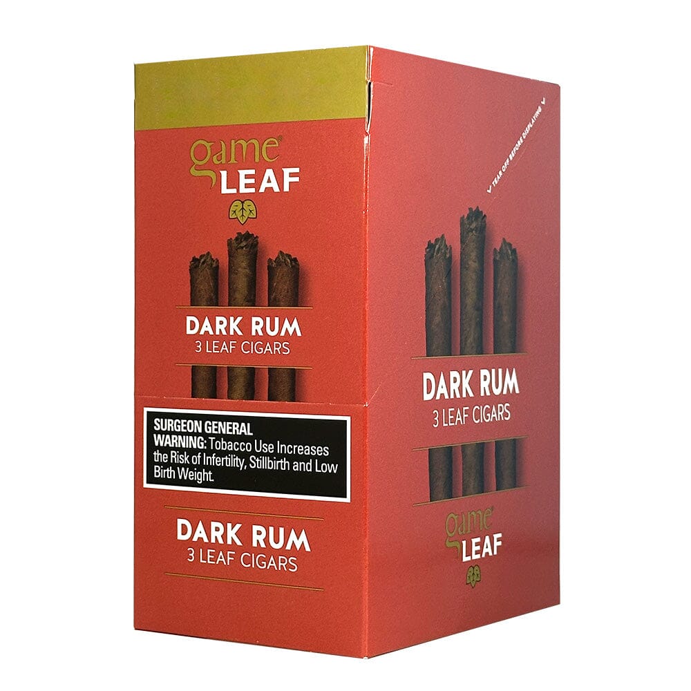 Game Leaf Dark Rum Cigarillos Machine Made Game