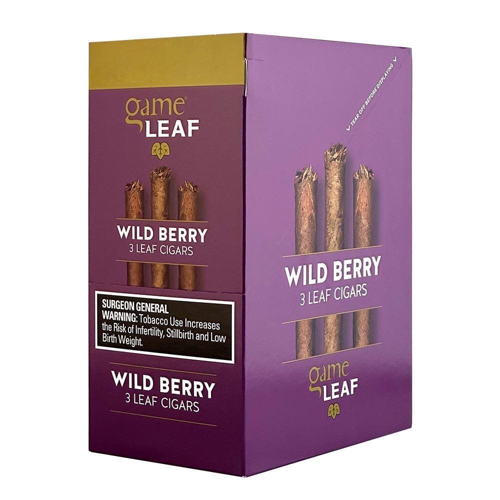 Game Leaf Wild Berry Cigarillos Machine Made Game