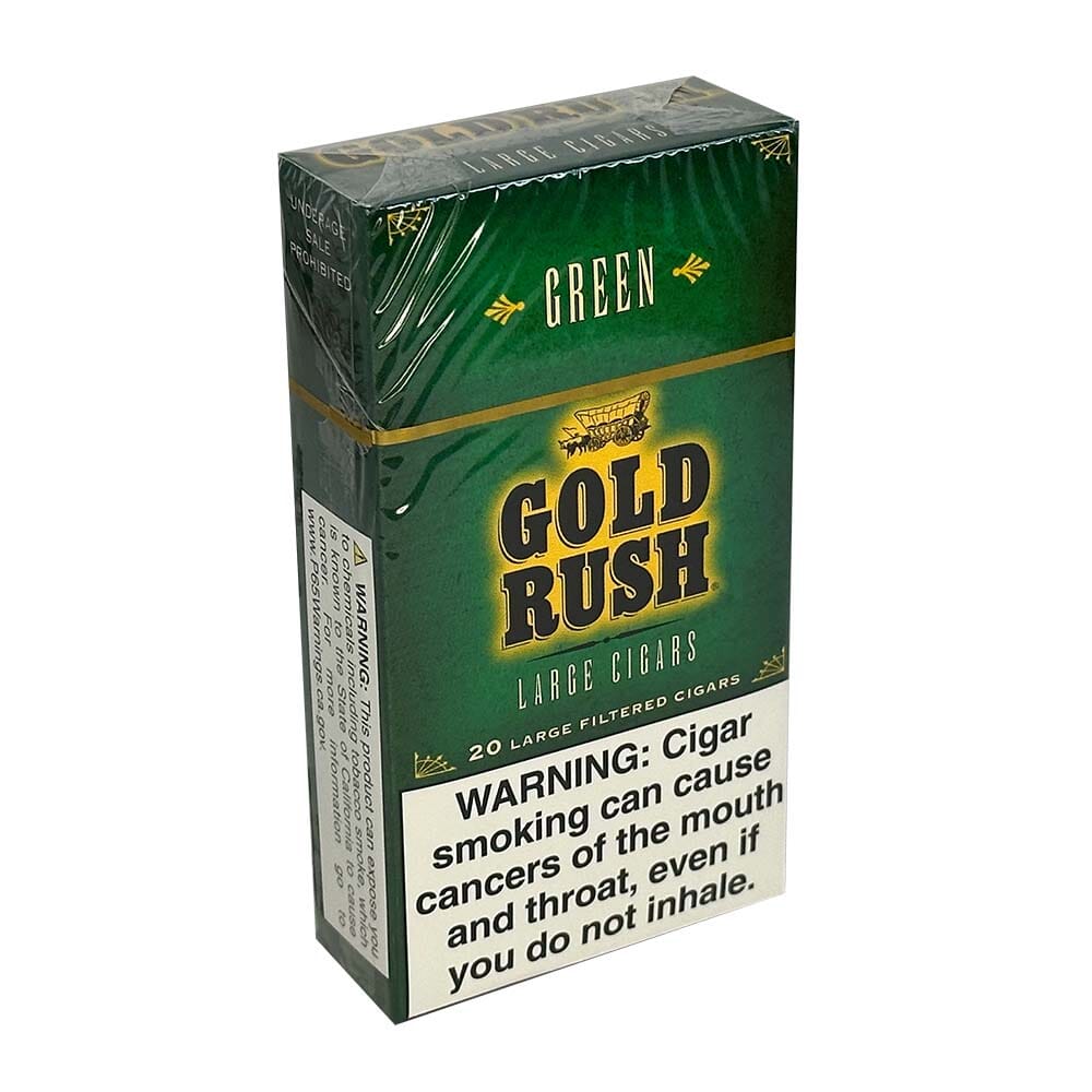 Gold Rush Green (Menthol) Little Cigars Little Cigars Gold Rush