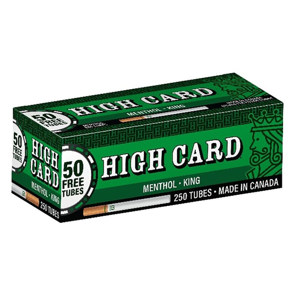 High Card Menthol Cigarette Tubes RYO Supplies High Card