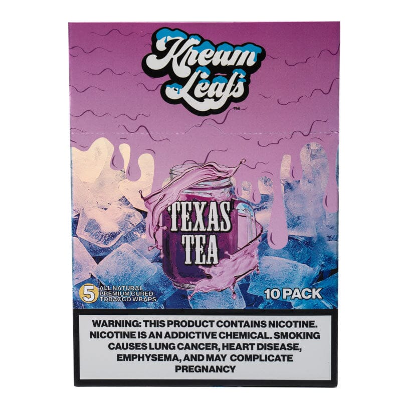 Kream Leafs Wraps Texas Tea Cigar Leaf Kream Leafs