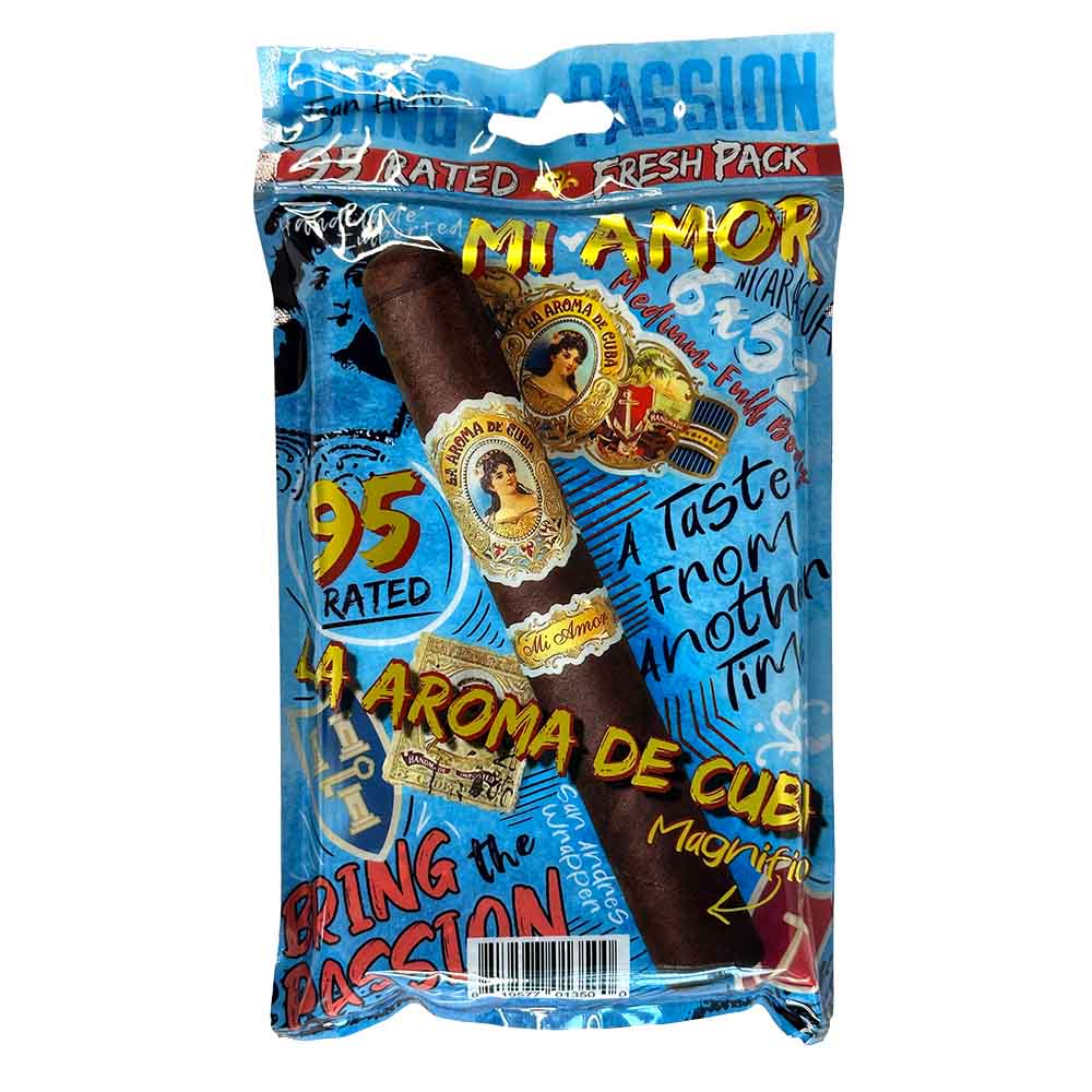 La Aroma de Cuba Mi Amor 5 Cigar Fresh Pack Premium Cigars La Aroma de Cuba
