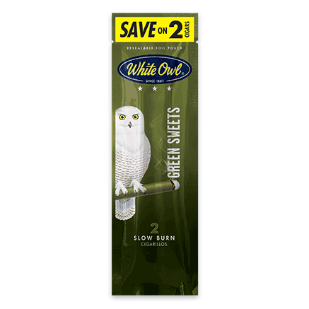 White Owl Green Sweet Cigarillo Machine Made White Owl