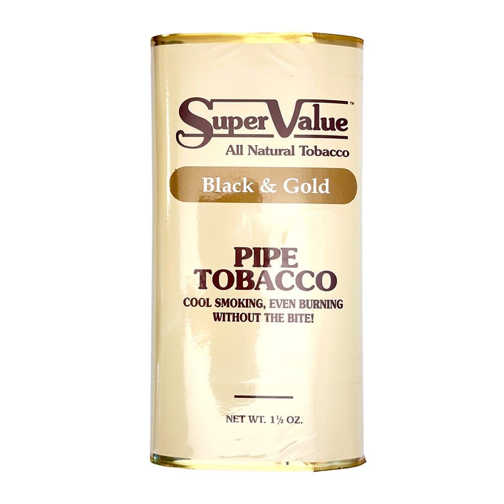 Super Value Black and Gold Pipe Tobacco Pipe Tobacco Super Value