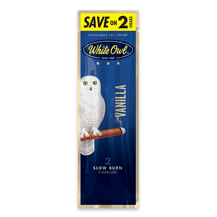 White Owl Vanilla Cigarillos Machine Made White Owl