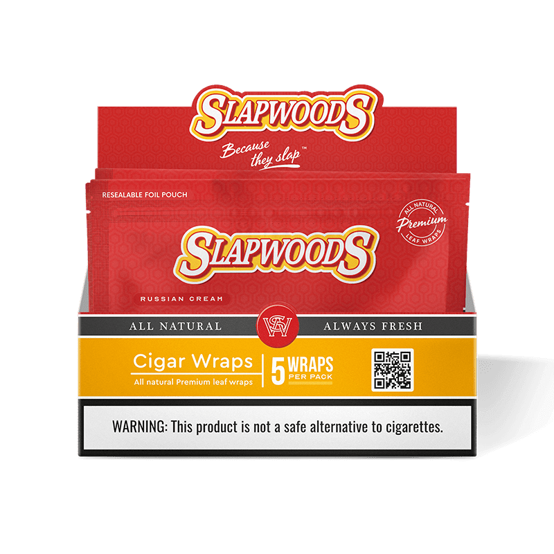 Slapwoods Wraps Russian Cream Cigar Leaf Slapwoods