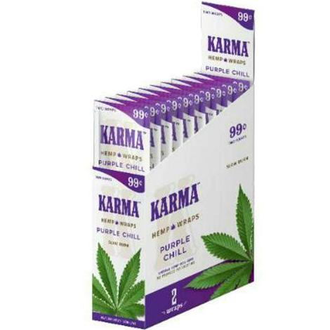 Karma Purple Chill Hemp Wraps Blunt Wraps Karma