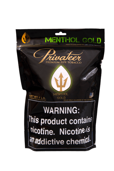 Privateer Menthol Gold Pipe Tobacco Pipe Tobacco Privateer Menthol Gold 16oz Bag