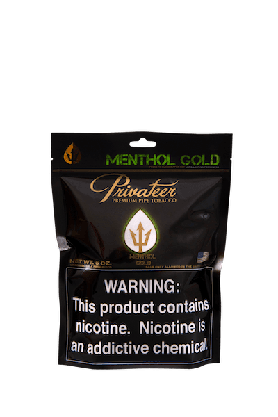 Privateer Menthol Gold Pipe Tobacco Pipe Tobacco Privateer Menthol Gold 6oz Bag