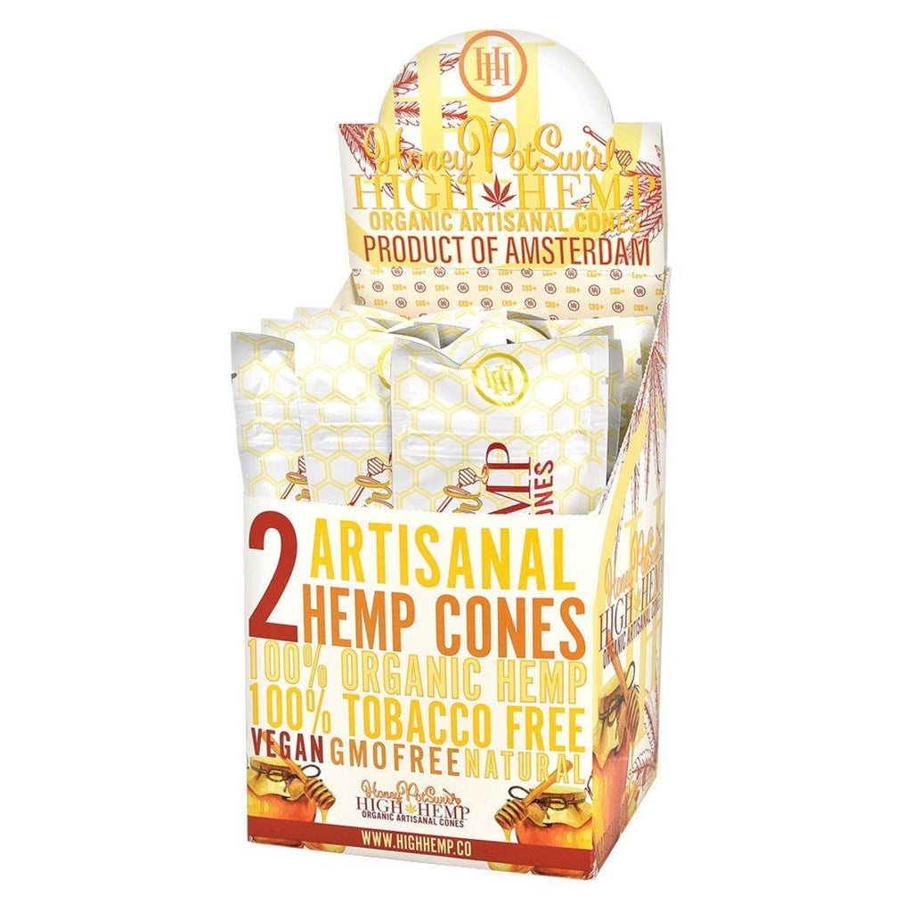 High Hemp Honey Pot Swirl Pre-rolled Cones Blunt Wraps High Hemp