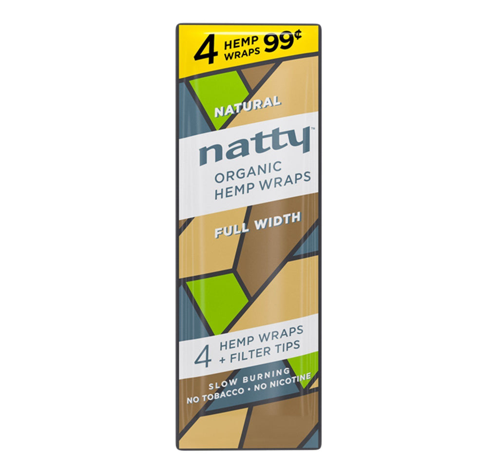 Natty Organic Hemp Natural Wraps Blunt Wraps Natty Hemp