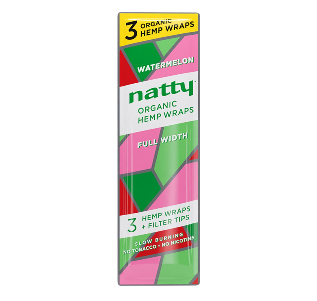 Natty Organic Hemp Watermelon Wraps Blunt Wraps Natty Hemp