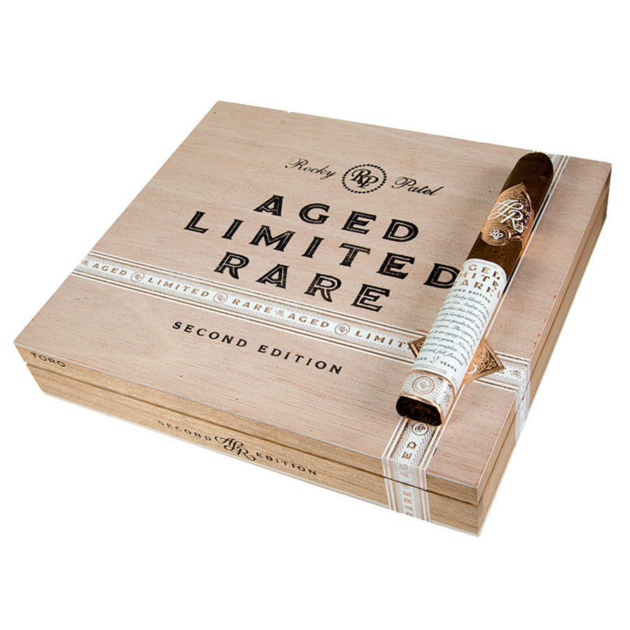 Premium Rocky Patel A.L.R. cigar displayed in a close-up shot, showcasing its richly textured wrapper and detailed band.