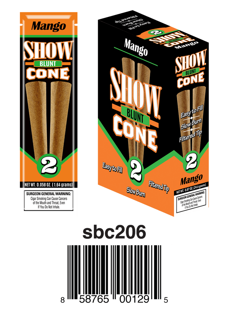 Show Blunt Cone Cigars Mango Machine Made Show