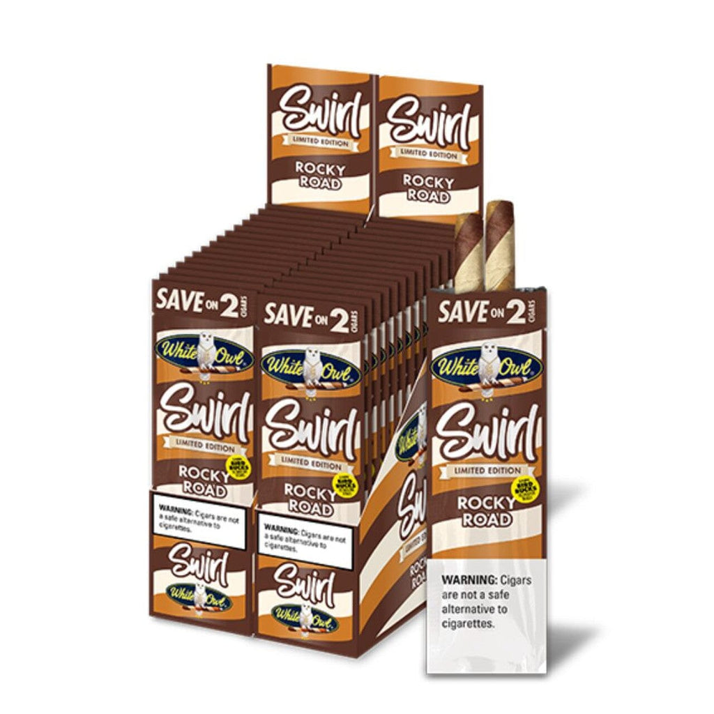 White Owl Swirl Rocky Road Cigarillos Machine Made White Owl