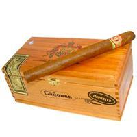 Box of Arturo Fuente Canones premium cigars with natural wrappers, displayed in a 20-count box.