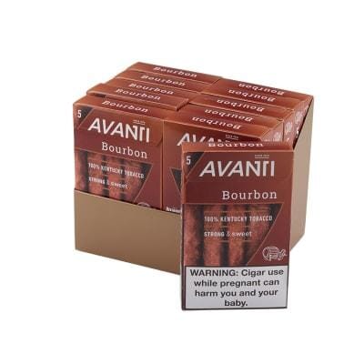 Avanti Bourbon Cigar Machine Made Avanti Bourbon 10 Packs of 5 (50ct)