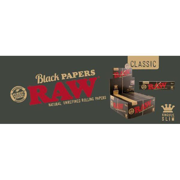 Raw Black Rolling Papers RYO Supplies Raw