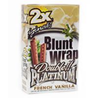 Blunt Wrap French Vanilla Double Platinum Wraps - Mom's Cigars