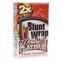 Blunt Wrap Peach Passion Double Platinum Wraps - Mom's Cigars