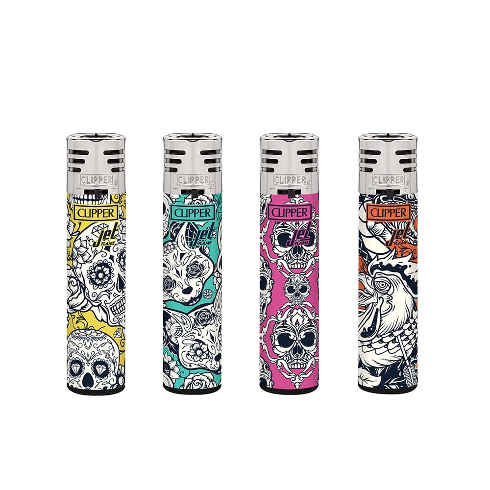 Clipper Somber Pattern Jet Flame Lighter Accessories Clipper