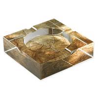 Crystal Tobacco Leaf Cigar Ashtray - Mom's Cigars
