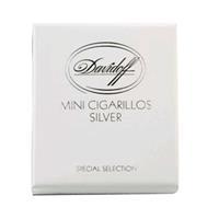 Davidoff Small Cigars pack of 20 premium silver cigarillos, showcasing sleek packaging and compact size for a luxurious smoking experience.