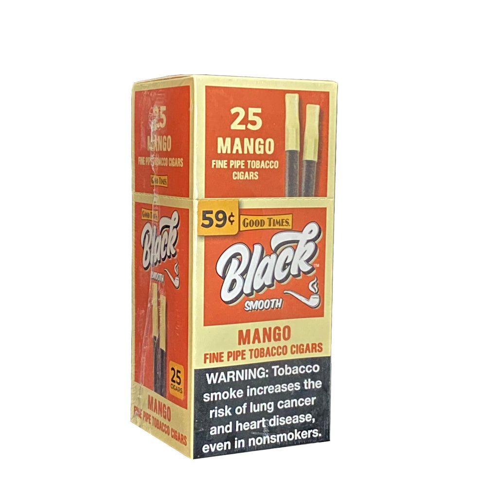 Good Times Black Smooth Mango Cigars Machine Made Good times