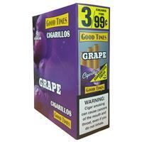 Good Times Grape Cigarillos Machine Made Good Times Grape 15 Packs of 3