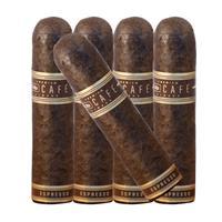 Assorted Nub Nuance Premium Cigars in a 5-pack, featuring rich espresso and cafe flavors with detailed cigar band labels.