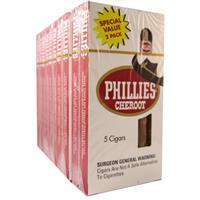 Phillies Cheroot Cigars Machine Made Phillies Cheroot 10 Packs of 5