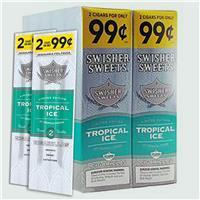 Swisher Sweets Tropical Ice Cigarillos Machine Made Swisher Sweets Tropical Ice 30 Packs of 2