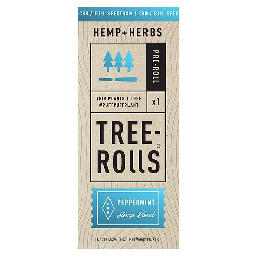 Tree-Rolls Peppermint CBD Pre-roll CBD Smokes Tree-Rolls Hemp