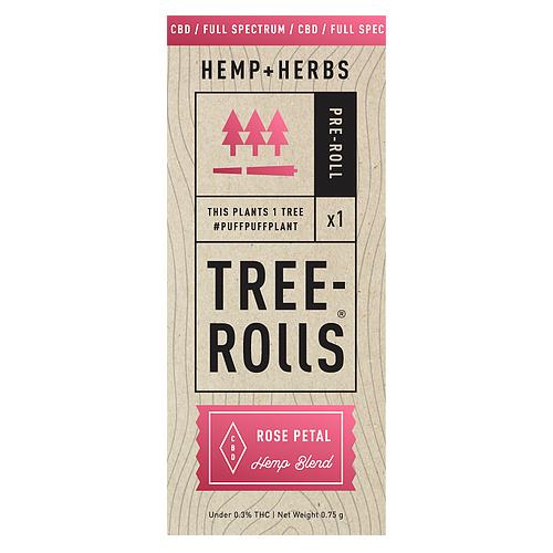 Tree-Rolls Rose Petal CBD Pre-roll CBD Smokes Tree-Rolls Hemp