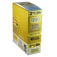 Trivo Pure Gold Cigarillos Machine Made Trivo Pure Gold 15 Packs of 3