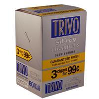 Trivo Silver Cigarillos Machine Made Trivo Silver 15 Packs of 3