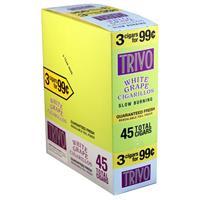 Trivo White Grape Cigarillos Machine Made Trivo White Grape 15 Packs of 3