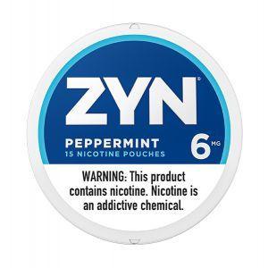 Zyn Nicotine Pouches Peppermint Smokeless Zyn 6mg Single Tin
