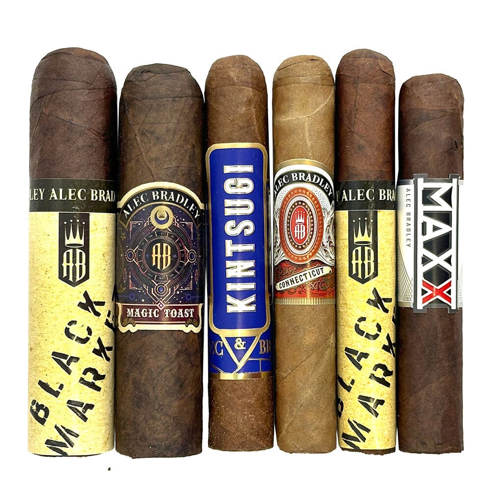 Alec Bradley Taste of the World Cigar Short Series sampler featuring assorted premium cigars with diverse wrappers and flavors.