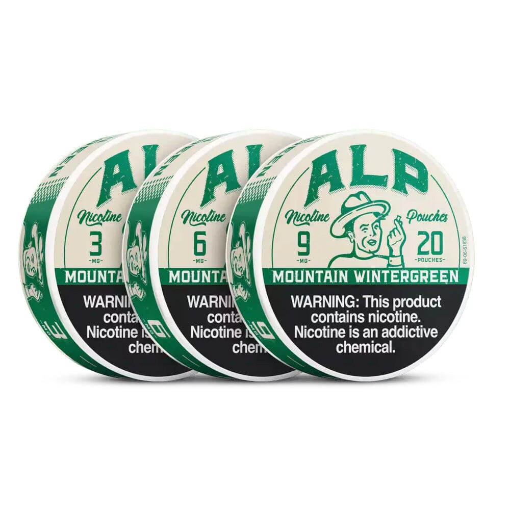 ALP Mountain Wintergreen Nicotine Pouches Smokeless ALP 