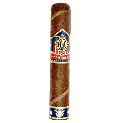 Single CAO America Premium Cigars with Potomac band, showcasing the detailed cigar wrapper and branding.