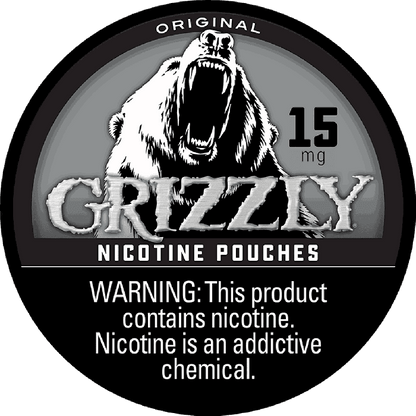 Grizzly Nicotine Pouches Original Smokeless Grizzly 