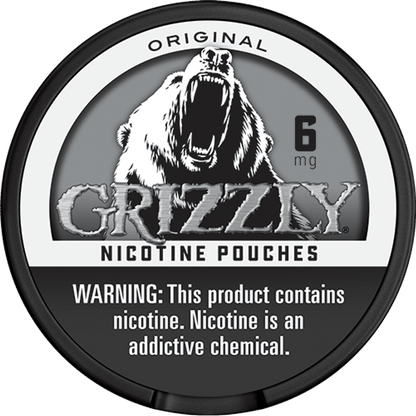 Grizzly Nicotine Pouches Original Smokeless Grizzly 