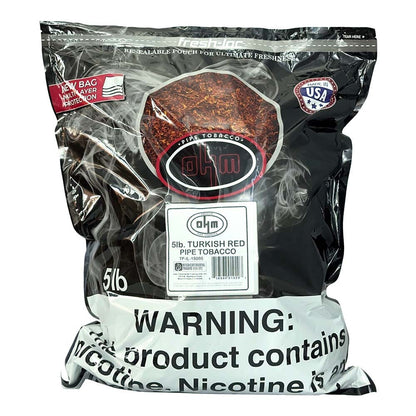 best turkish pipe tobacco OHM Red Blend 8 oz. Bag  Tobacco Stock OHM Turkish Yellow - PIPES